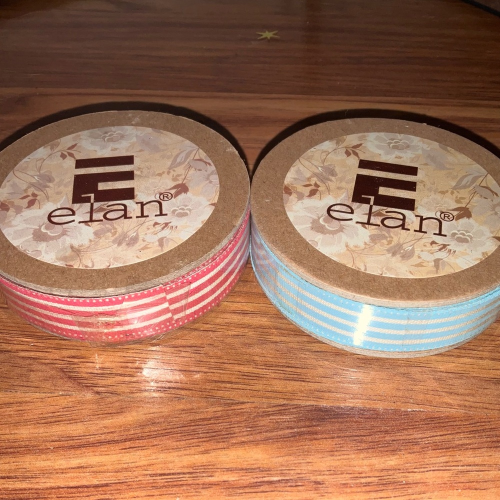 Elan Cotton Ribbon Set - Pink and Light Blue